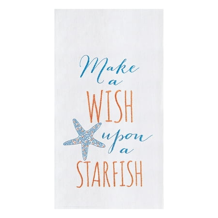 

Make a Wish Upon A Starfish Flour Sack Cotton Kitchen Towel