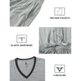 thumbnail image 6 of X'soft Women's Casual Short Sleeve Top Carpi Pants Sleepwear PJ Sets, 6 of 7