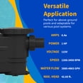 thumbnail image 7 of FlowXtreme FlowXtreme PRO VS 115V, VARIABLE SPEED Above Ground Pool Pump, 7 of 7