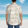 thumbnail image 4 of Logiee Funny Goose1 Print Mens Hawaiian Shirts,Loose-Fit Short Sleeve Button Down Tropical Aloha Beach Shirt,Summer Vacation Wedding Tops,XX-Large, 4 of 7