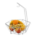 thumbnail image 3 of Kitchen Details Geode Steel Fruit Basket with Banana Tree in Chrome, 3 of 5