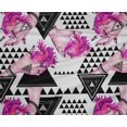 thumbnail image 4 of oneOone Polyester Lycra Pink Fabric Triangle Geometric Sewing Material Print Fabric By The Yard 56 Inch Wide, 4 of 4