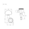 thumbnail image 3 of Amdohai Alloy Metal Electric Guitar Machine Heads Knobs String Tuning, 3 of 7