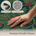 thumbnail image 6 of ODIKA 8'x10' Washable Area Rug Rings Festive Botanical Snake Motif Border Circle Round Leaves Refined for Dining Room, Large Office, Lounge, Non-Slip Chair-Friendly Mat, 6 of 7