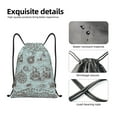thumbnail image 4 of JUNZAN Pirate Adventure Map Print Adult Drawstring Backpack, Sackpack Sports Bag for Women & Men Yoga Gym Sack for Wet Swimming,Gym & Workout Gear-Small, 4 of 6