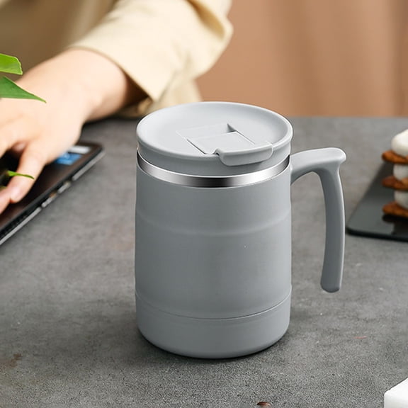 Miogawg Insulated Coffee Mug With Lid, Stainless Steel Coffee Cup, Portable Vacuum Coffee Thermal Tumbler For Hot & Cold Drinks