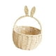 thumbnail image 4 of Cesta tejida para arreglos florales y eventos de jardín con asa para picnic y Blanco, 4 of 9