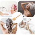 thumbnail image 3 of Bath Body Brush Long Handle Bamboo Natural Boar Bristle Soft Exfoliating Back Scrubber Shower Brush, 3 of 4