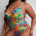thumbnail image 2 of Delconic Plus Size Bikini Swimsuit for Women, Backless Sexy Bathing Suit, Slim Fit Swimwear, 2 of 4