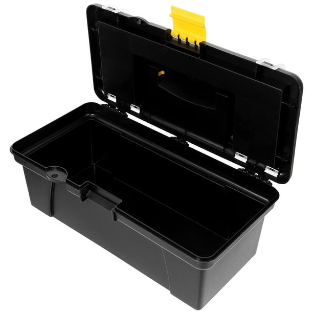 Herwey Boîte de rangement en plastique robuste à deux couches pour les  pièces de rangement Organisateur de cas Boîte à outils pour petites pièces  