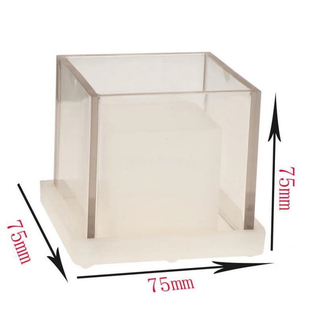 Rongfmy Square Hollow Cube Candle Making Moulds DIY Handmade Aromatherapy Candle Scented