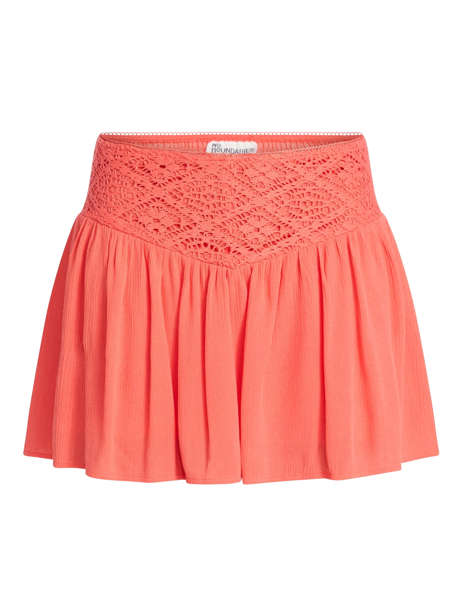 No Boundaries Crochet Waist Mini Skirt, Women's XXS-XXL