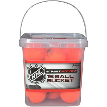 Franklin Sports NHL High-Density Balls, 15-Piece Bucket