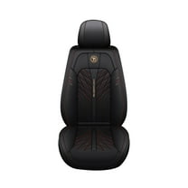 Leadwolf 2230PCS Car Seat Covers for Front Seats Universal Luxury Auto Interior Cushions standard Black and Red