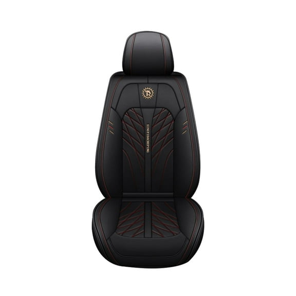 Leadwolf 2230PCS Car Seat Covers for Front Seats Universal Luxury Auto Interior Cushions standard Black and Red