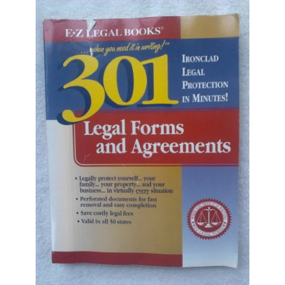 Pre-Owned 301 Legal Forms and Agreements (...When You Need It in Writing!), 9781563823015, 1563823012, Paperback,