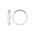 thumbnail image 3 of 1/5 Carat (Ctw) Diamond Wedding Semi-Eternity Ring in 14k White Gold for Women, 3 of 6