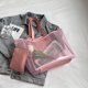 thumbnail image 5 of Bolsa De Hombro Bolso de hombro para mujer Bolso de verano de PVC de moda de gran capacidad con monedero (rosa) Likrtyny Para Estrenar, 5 of 6