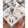 thumbnail image 5 of Happy Easter Placemats Set of 6, Bunny Eggs Placemat for Dining Tableations, Washable Cotton Linen Carrot Beige Place Mats, Spring Table Mats for Kitchen Dinner Seasonal Holiday Party Decor, 5 of 5