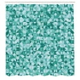 thumbnail image 2 of Ambesonne Geometric Shower Curtain, Triangle Mosaic Shape, 69"Wx84"L, Teal Green, 2 of 4