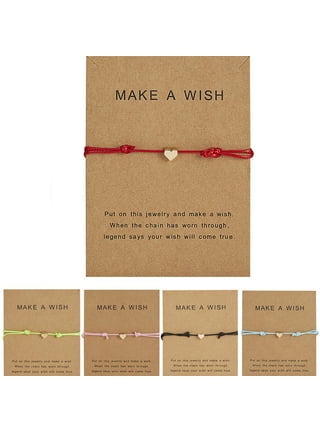 One Premium Leather Teacher Wish Bracelet -- Wishes - Birthday