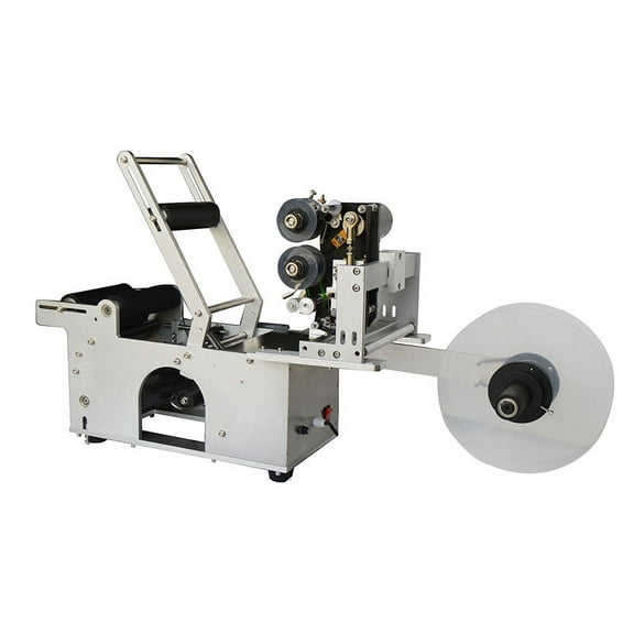 Round Bottle Coding Labeling Tool with Code Printer Machine Stainless Steel Commercial 110V