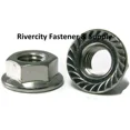 thumbnail image 4 of (25) M8-1.25 Or 8Mm X 1.25 A2 Stainless Serrated Flange Lock Nut Spin Wiz Nuts, 4 of 5
