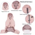 thumbnail image 3 of Chubasquero para perro, chaqueta impermeable ajustable para exteriores, impermeable, con patas, chaqueta para cachorro repelente al agua con rayas reflectantes largas para perros pequeños y medianos, 3 of 5