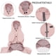 thumbnail image 3 of Chubasquero para perro, chaqueta impermeable ajustable para exteriores, impermeable, con patas, chaqueta para cachorro repelente al agua con rayas reflectantes largas para perros pequeños y medianos, 3 of 5