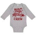 thumbnail image 1 of TeesAndTankYou Hot Cocoa Crew Long Sleeve Baby Onesie Infant One Piece Bodysuit 18 Months Heather Grey, 1 of 4