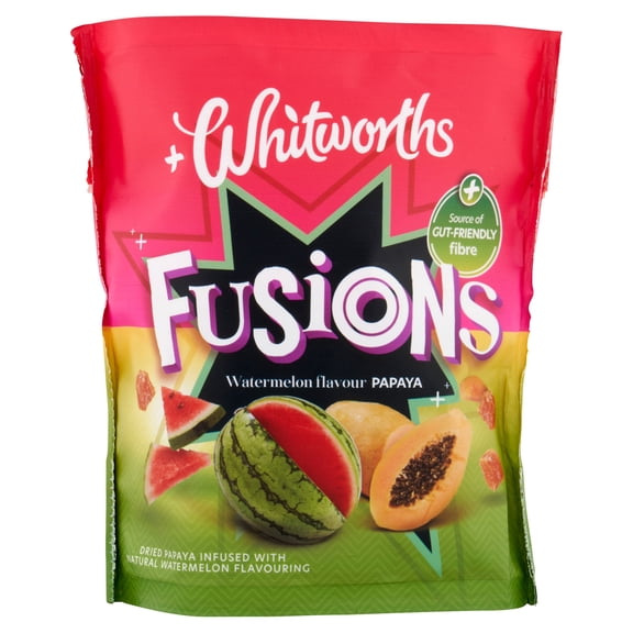Whitworths Fusions Watermelon Papaya 80G, Imported from Britain