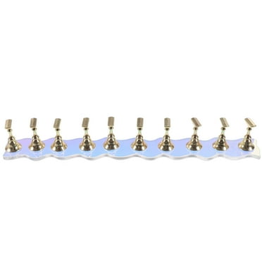 Pavo 1 Set Press on Nails Display Stand Nail Art Practice Stand Fake Nail Tips Holder with Base