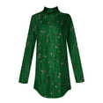 thumbnail image 5 of Ydkzymd Long Sleeve Dark Green Shirt Women Crop Top Turtleneck Long Sleeve Shirts for Women 3Xl Tie Dye Flower Athletic Shirts Floral Casual Petite Blouses, 5 of 5