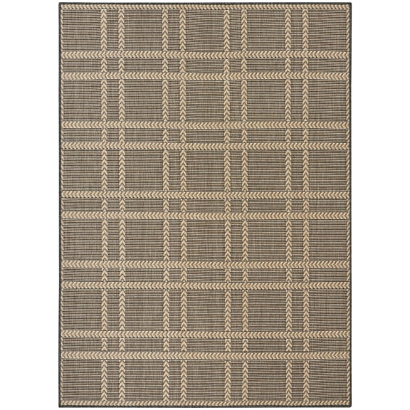Nourison Horizon Indoor/Outdoor 5' x 7' Charcoal Modern Rug
