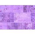 thumbnail image 1 of Ahgly Company Indoor Rectangle Patchwork Purple Transitional Area Rugs, 5' x 7', 1 of 4