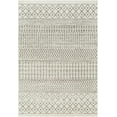 thumbnail image 4 of BoutiqueRugs Genji Farmhouse Moroccan Geometric Runner Rug - Boho Aztec Tribal Carpet for Hallway, Kitchen - Light Gray, Dark Gray, Neutral - 2'7" x 10' Runner, 4 of 19