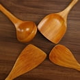 thumbnail image 2 of PEACNNG Wooden Spoons for Cooking, Nonstick Kitchen Utensil Set for 4PCS, Natural Wooden Cooking Spatula and Spoons Set, 2 of 5