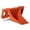 Orange, variant on Titan Attachments USA Made Orange Extreme HD Stump Bucket Tree Spade Scoop Digger, Skid Steer Quick Tach Mounting Style