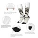 thumbnail image 3 of Balery Black And White Rose Calcetines novedosos Calcetines deportivos Calcetines hasta la rodilla Calcetines de algodón Calcetines originales y geniales, 3 of 6