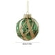 thumbnail image 3 of xihome Adorno navideño de bola verde brillante de 3,14 pulgadas con acabado perlado y baño de polvo dorado, pintado a mano. Decoracin para rbol., 3 of 6