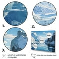 thumbnail image 3 of Designart "Glacier Ice Blue silence I" Landscapes Floater Framed Wall Decor, 3 of 7
