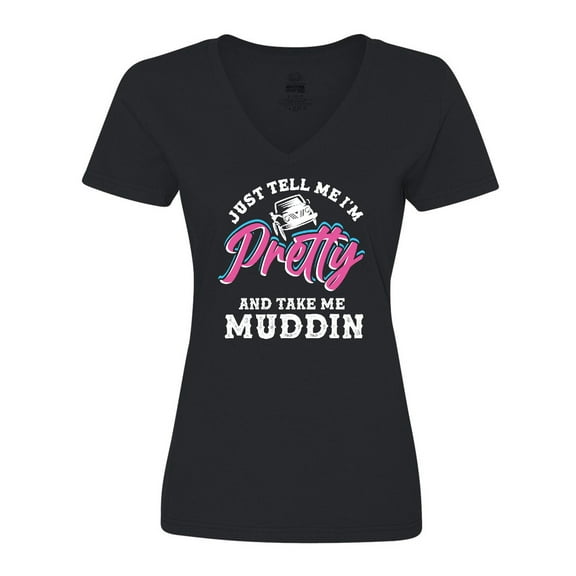 Inktastic Off Roading Mudding Gift for Her Women's V-Neck T-Shirt