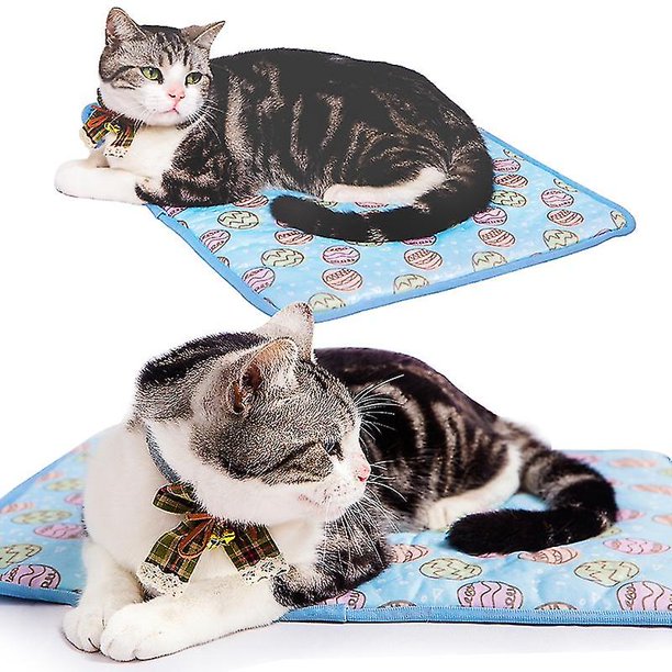 Manta de enfriamiento de verano YONGSHENG para perros y gatos azul