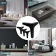 thumbnail image 5 of Juego de 4 patas para muebles, patas modernas de mesa triangulares de metal, patas para muebles con forma de horquilla, 5 of 5
