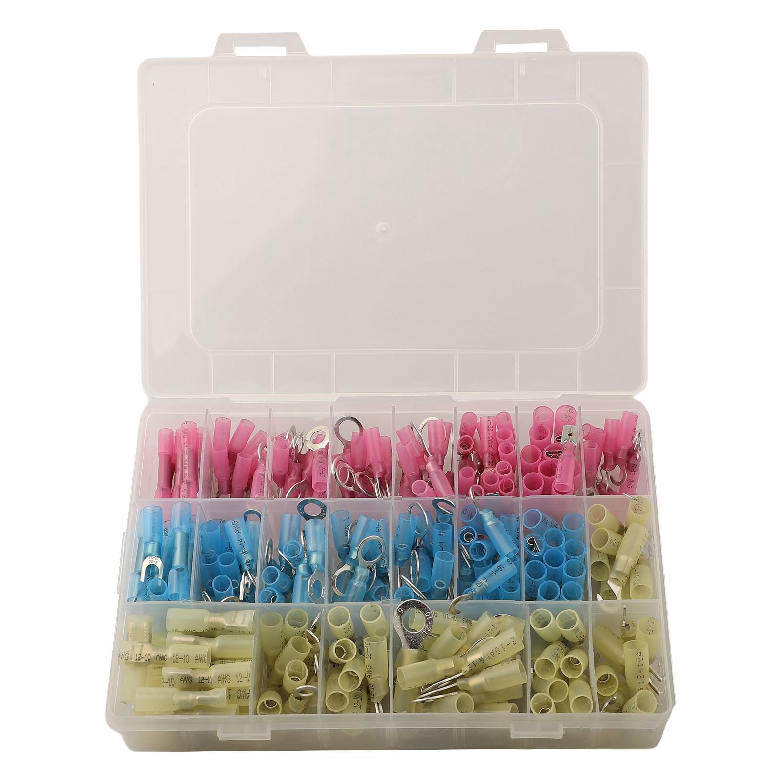 Beisidaer Heat Shrink Wire Connectors, Crimp Connector Assortment, Ring Fork Spade Splices