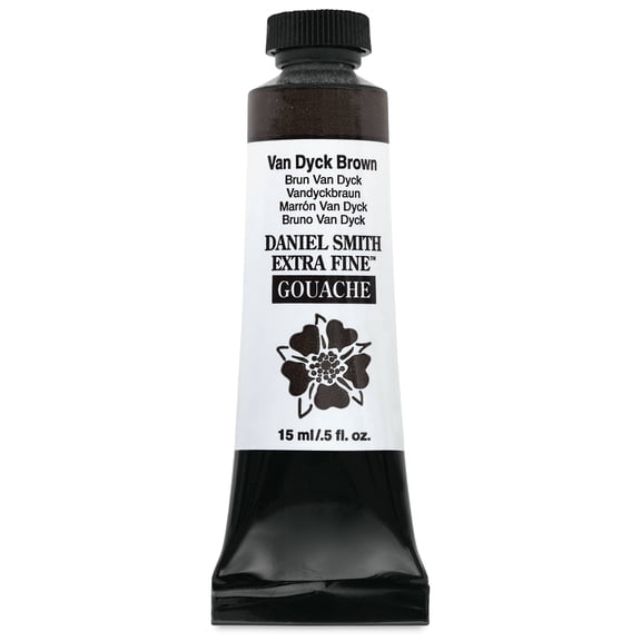 Daniel Smith Extra Fine Gouache - Van Dyck Brown, 15 ml Tube