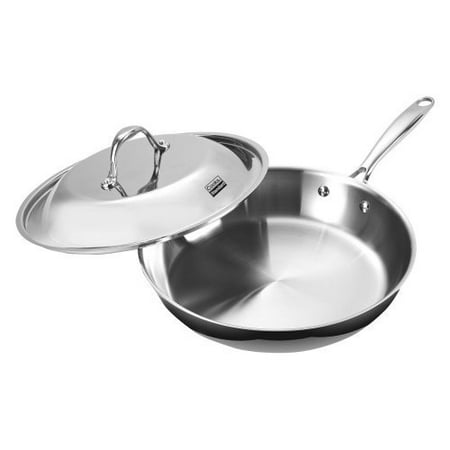 Cooks Standard 12-Inch Fry Pan with Dome Lid, Multi-Ply Clad Stainless Steel