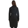 thumbnail image 6 of Giolshon Women's Faux Suede Trench Coat Classic Long Double Breasted Overcoat Belted Lapel Jacket Spring and Fall, 6 of 6