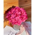 thumbnail image 5 of Silk Hydrangea Artificial Flowers Heads with Stems for Wedding Home Decor Pack of 6 (Purple), 5 of 5