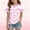 Pink, variant on Girls Heart Tie Dye T-Shirt Watermelon Red Cute Graphic Tee Soft Stretch Casual Top for Kids Comfy Play Shirt,Size 11-12 T